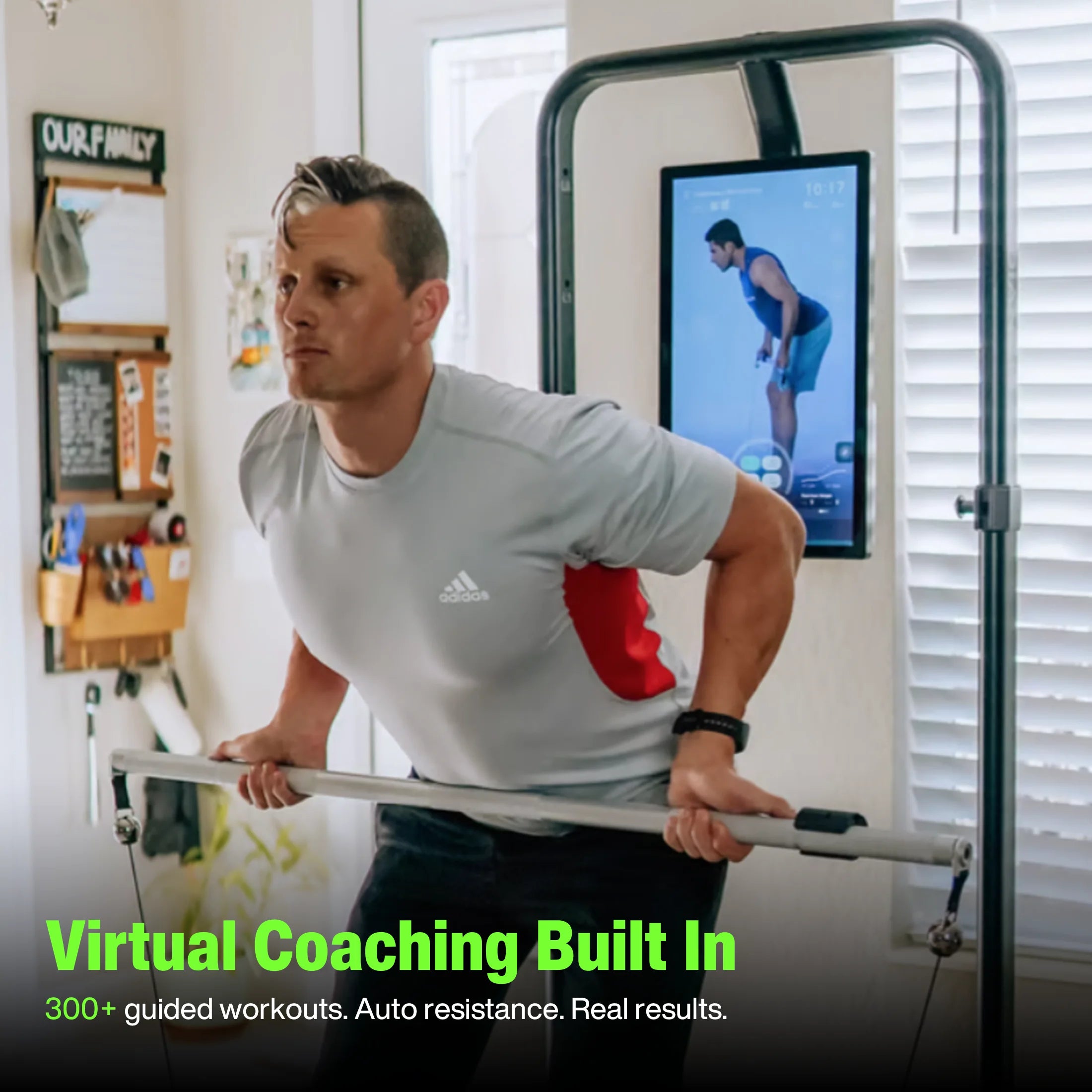 AI Smart Home Gym, Máquina De Entrenamiento Digital Todo En Uno Para Pesas Para Sentadillas, Fuerza, Cardio, HIIT