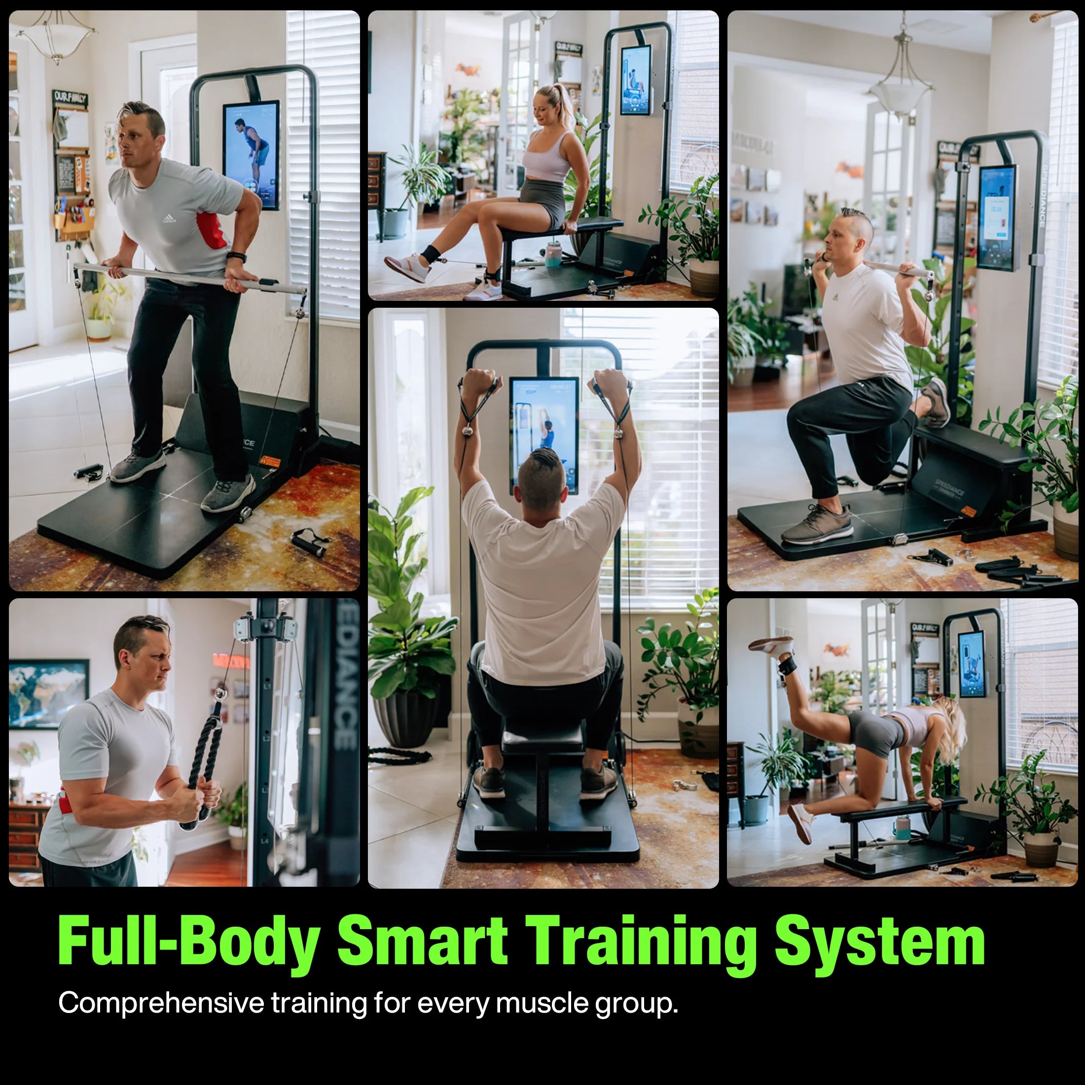 AI Smart Home Gym, Máquina De Entrenamiento Digital Todo En Uno Para Pesas Para Sentadillas, Fuerza, Cardio, HIIT