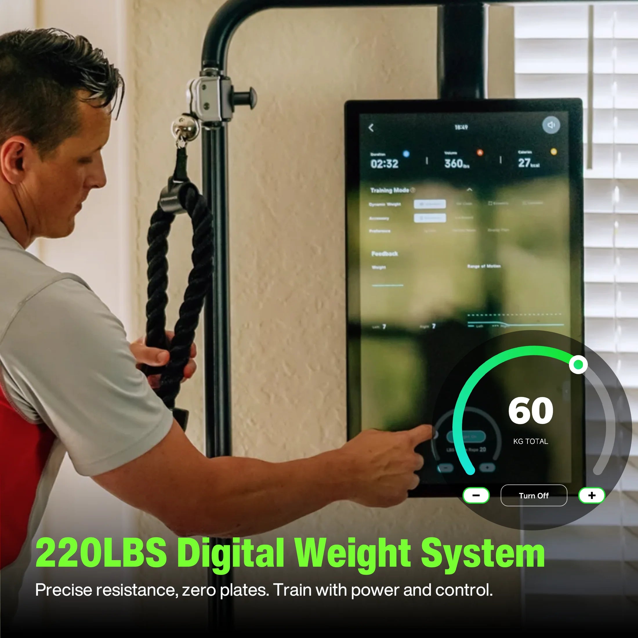 AI Smart Home Gym, Máquina De Entrenamiento Digital Todo En Uno Para Pesas Para Sentadillas, Fuerza, Cardio, HIIT