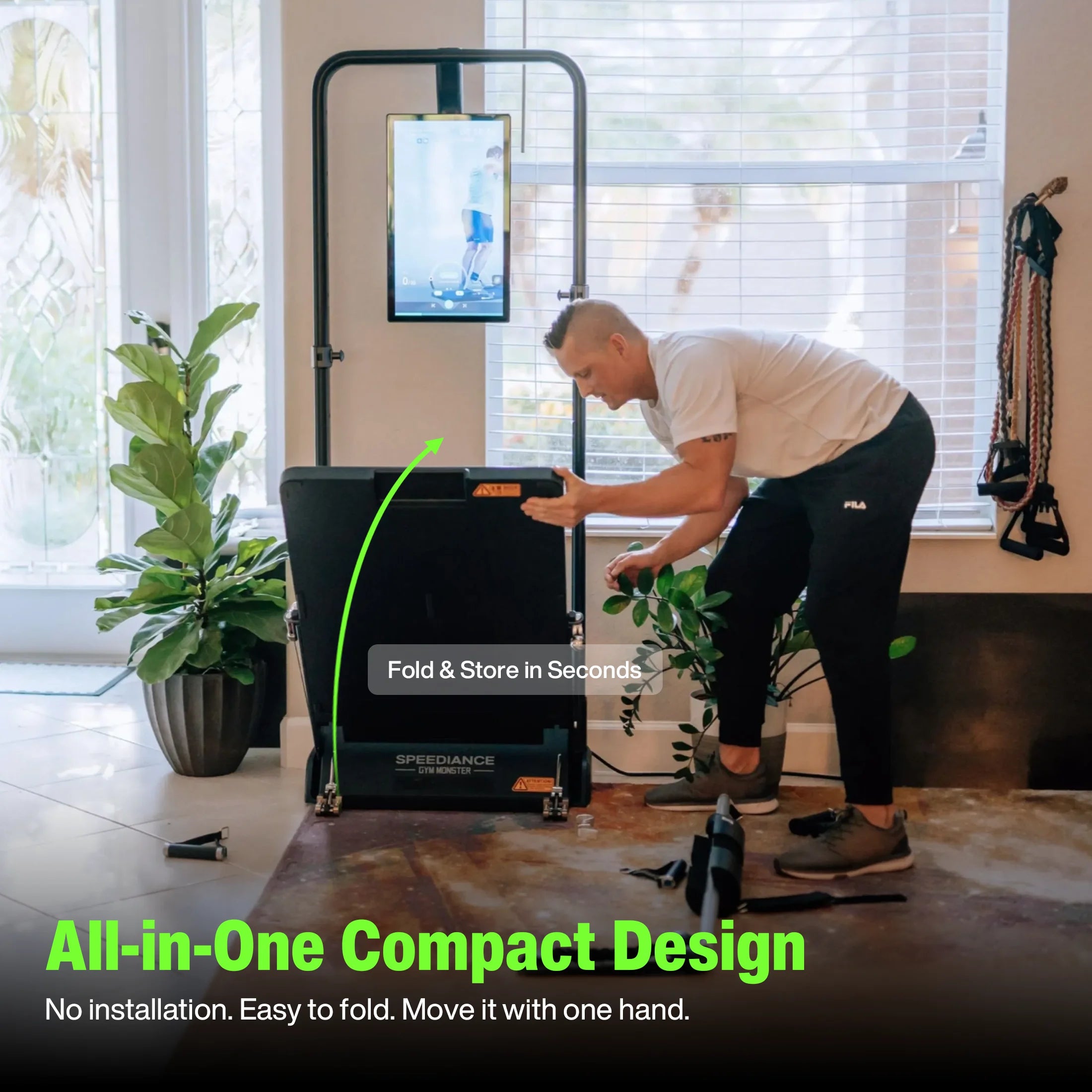 AI Smart Home Gym, Máquina De Entrenamiento Digital Todo En Uno Para Pesas Para Sentadillas, Fuerza, Cardio, HIIT