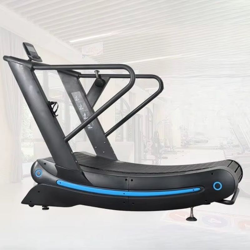 Fitness Gym Equipment Unpowered Air Runner Curved Treadmill Machine Unplugged Manual Treadmill for Compact Gym Setup