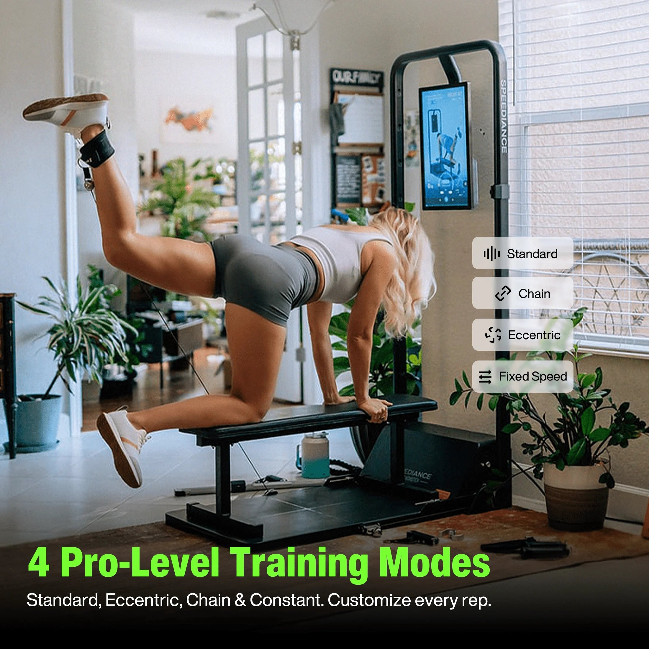 AI Smart Home Gym, Máquina De Entrenamiento Digital Todo En Uno Para Pesas Para Sentadillas, Fuerza, Cardio, HIIT