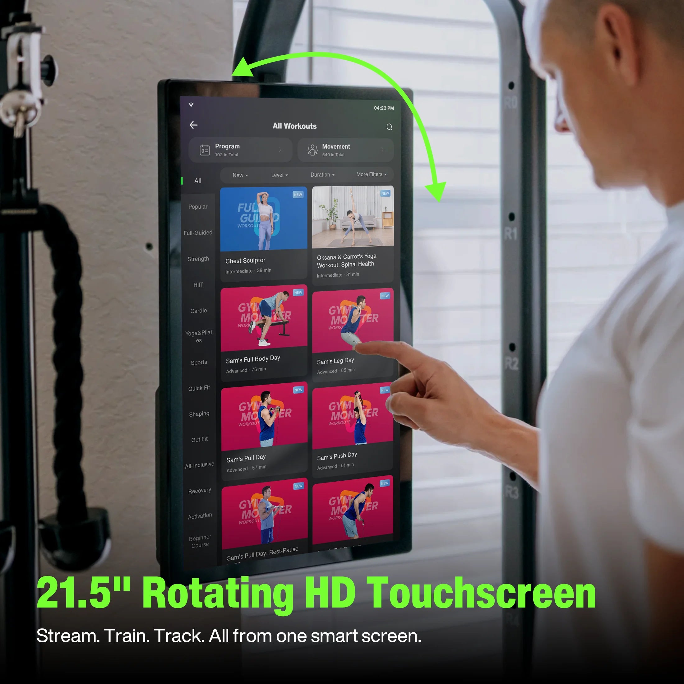 AI Smart Home Gym, Máquina De Entrenamiento Digital Todo En Uno Para Pesas Para Sentadillas, Fuerza, Cardio, HIIT