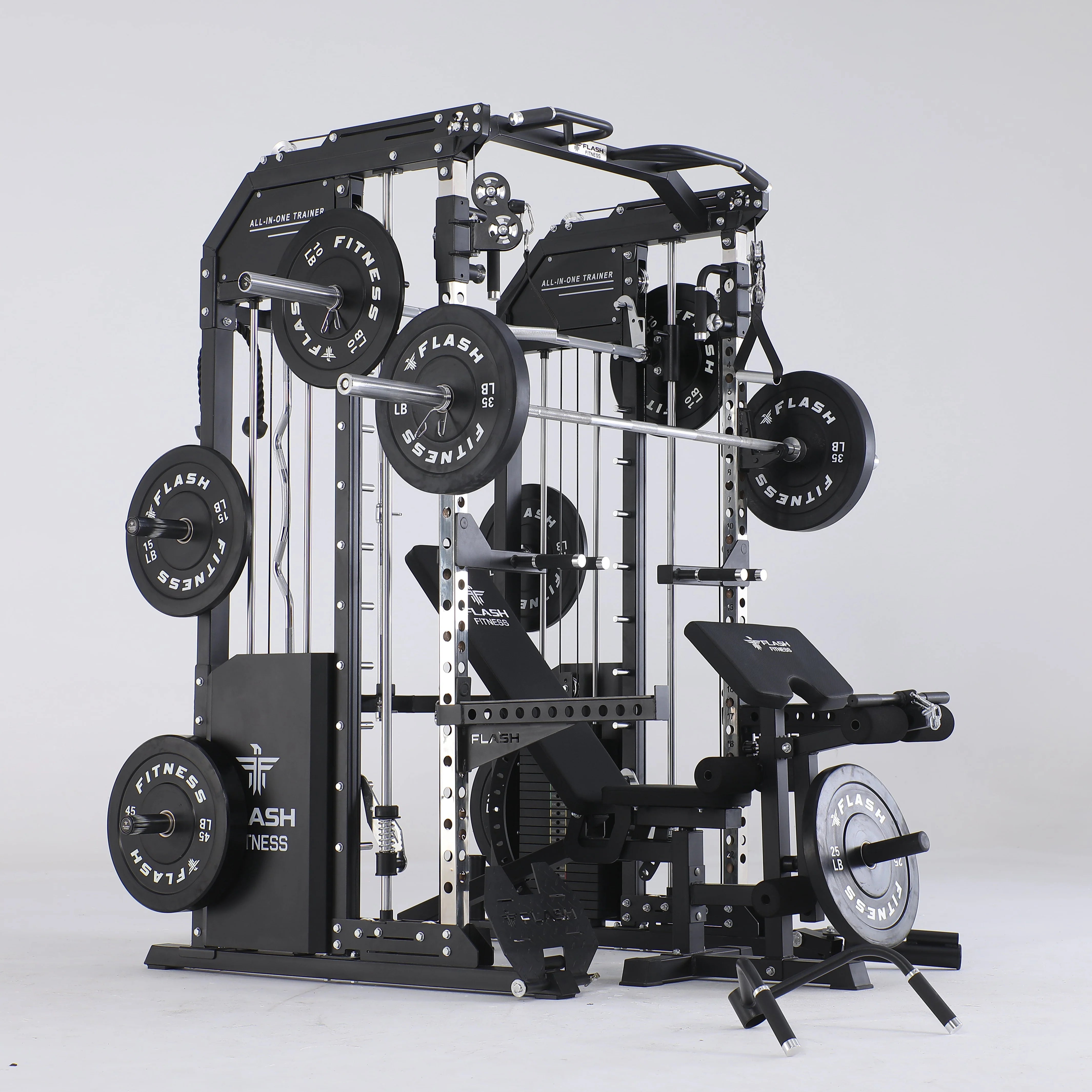 Flash F30 All-in-One Smith Machine – Functional Trainer Combo with Bench