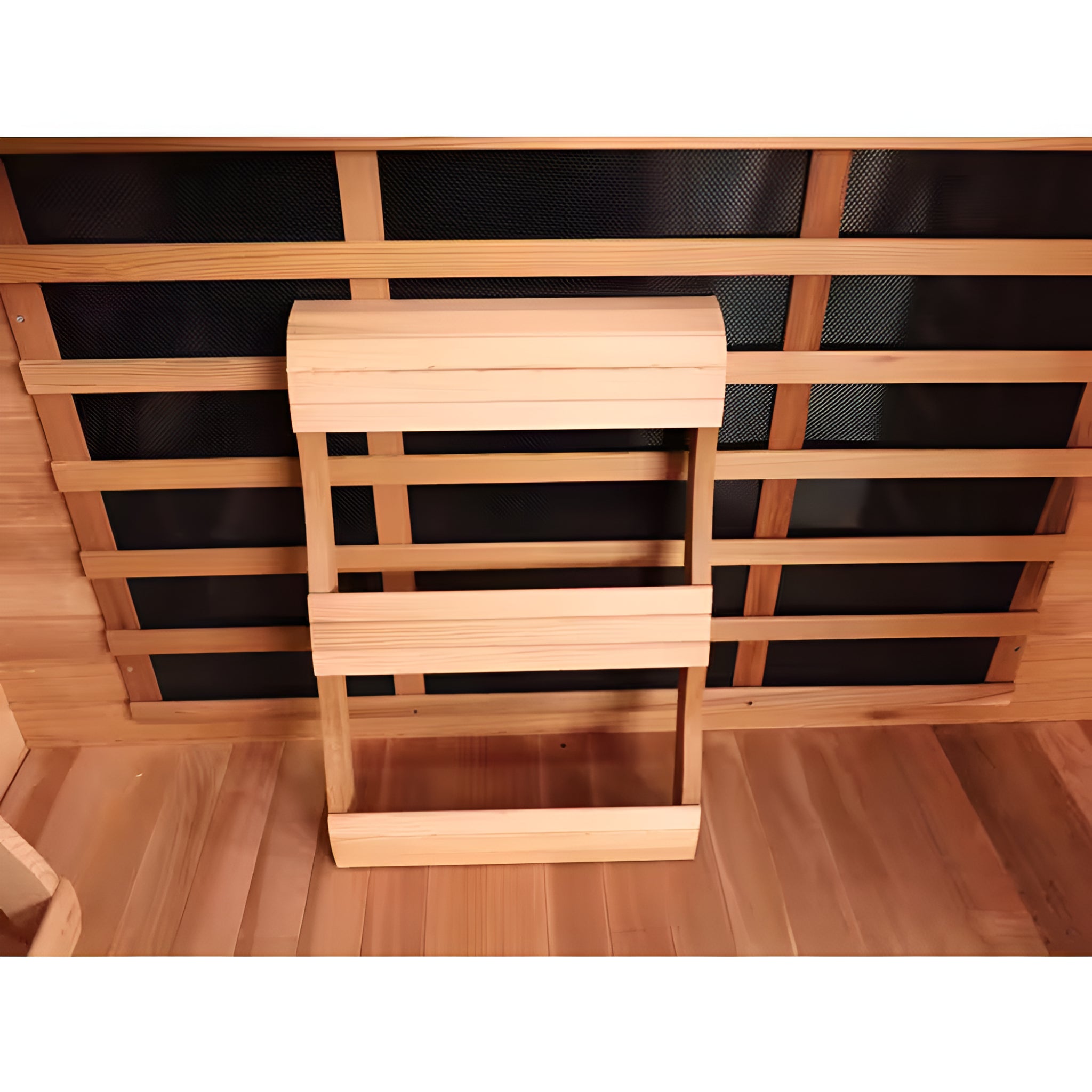4-Person Corner FAR Infrared Sauna – Canadian Red Cedar with 10 Carbon Heaters