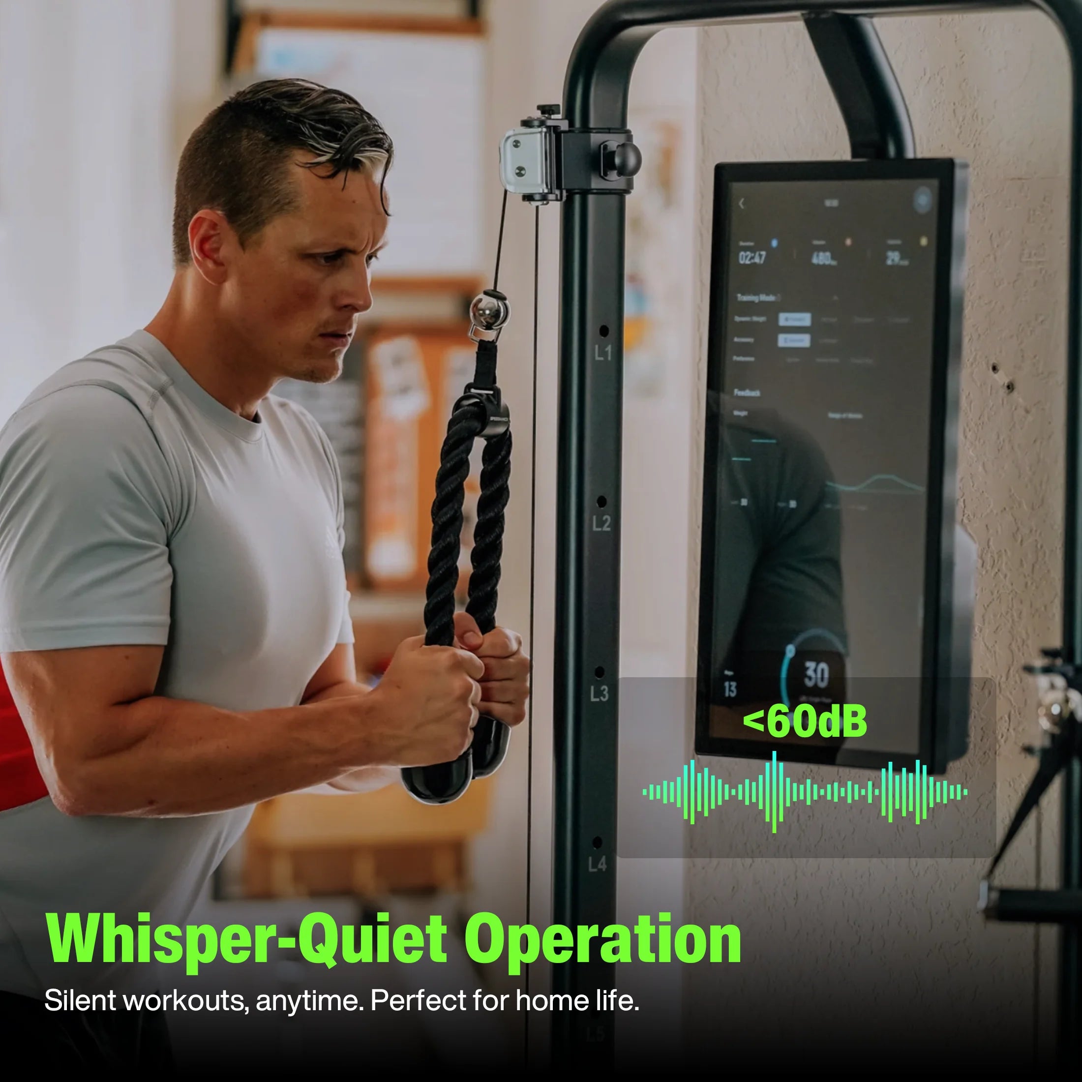 AI Smart Home Gym, Máquina De Entrenamiento Digital Todo En Uno Para Pesas Para Sentadillas, Fuerza, Cardio, HIIT