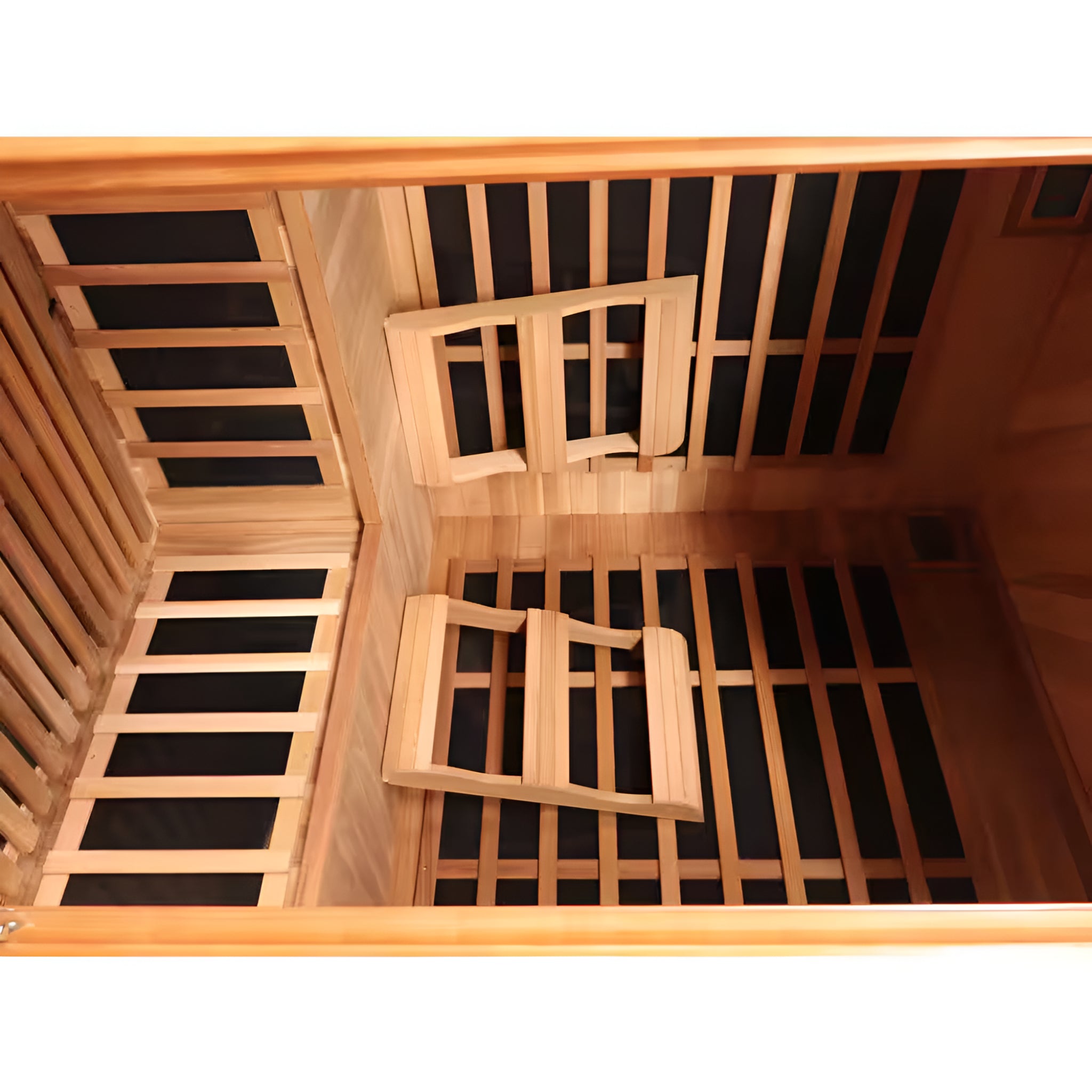 4-Person Corner FAR Infrared Sauna – Canadian Red Cedar with 10 Carbon Heaters