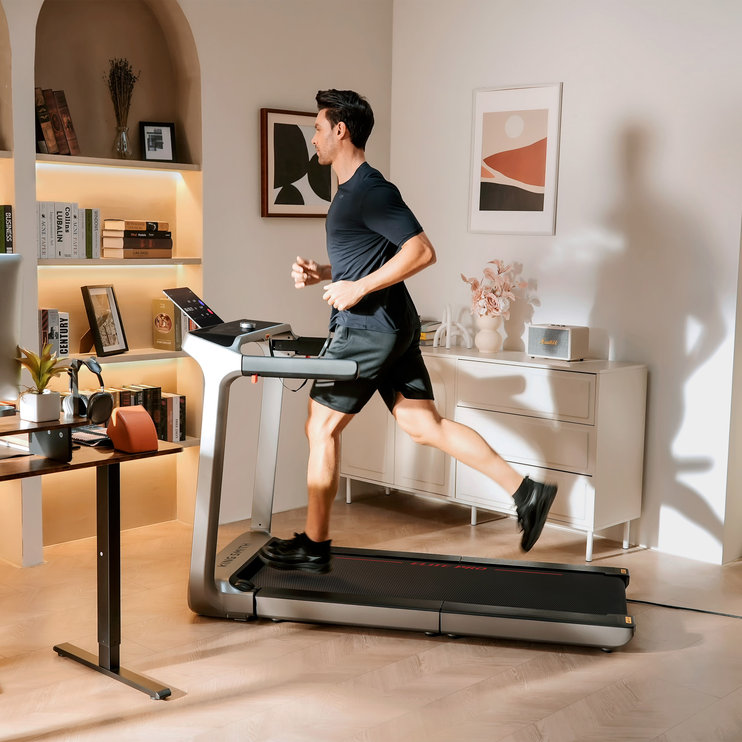 Kingsmith Elite Pro Manual Treadmill – Commercial-Grade Compact Design