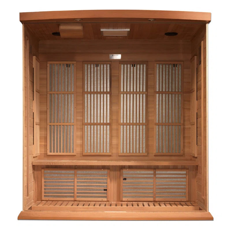 Dynamic 4-Person FAR Infrared Sauna – Canadian Red Cedar with Bluetooth Audio