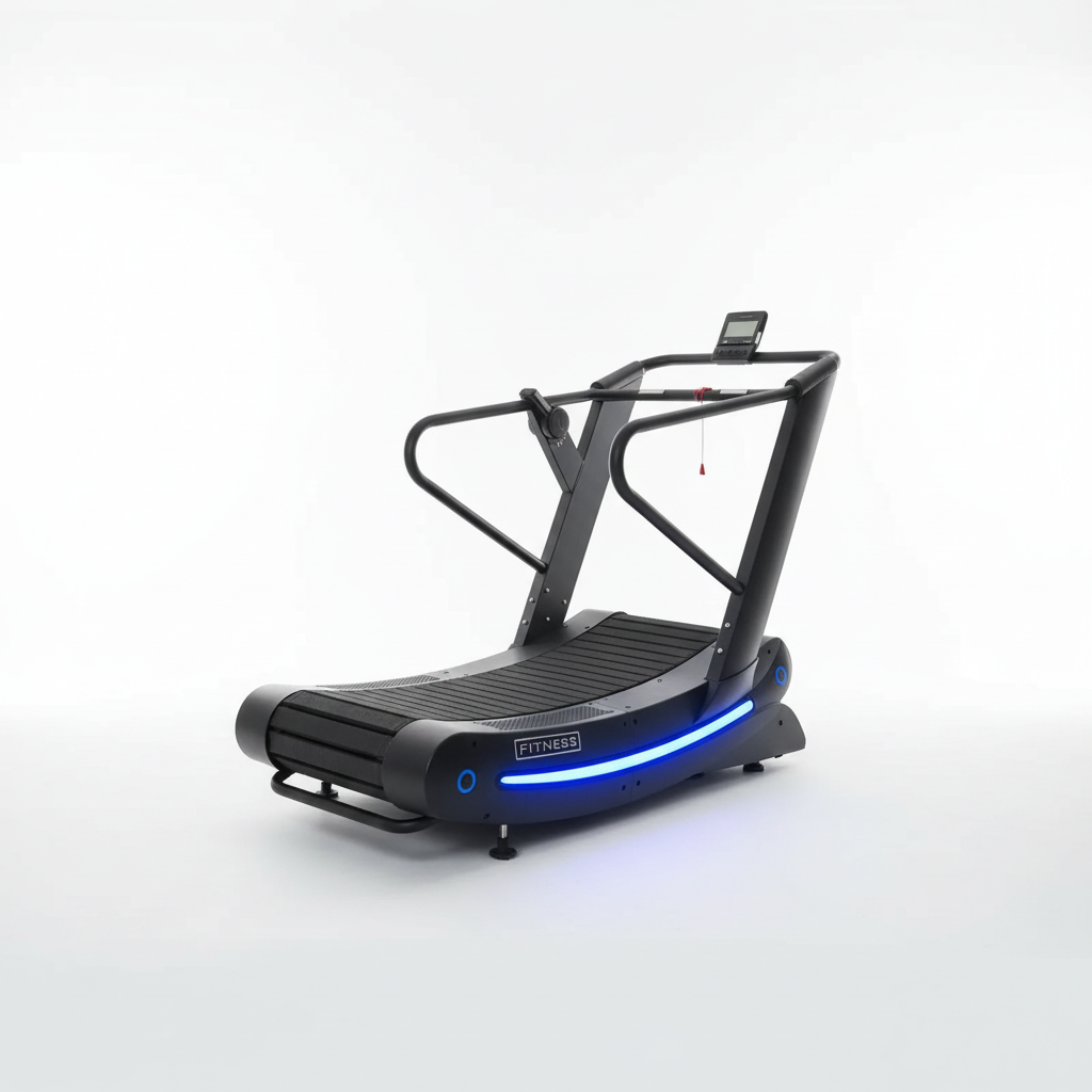 Unpowered Curved Treadmill – Manual Air Runner with LED Display & Incline